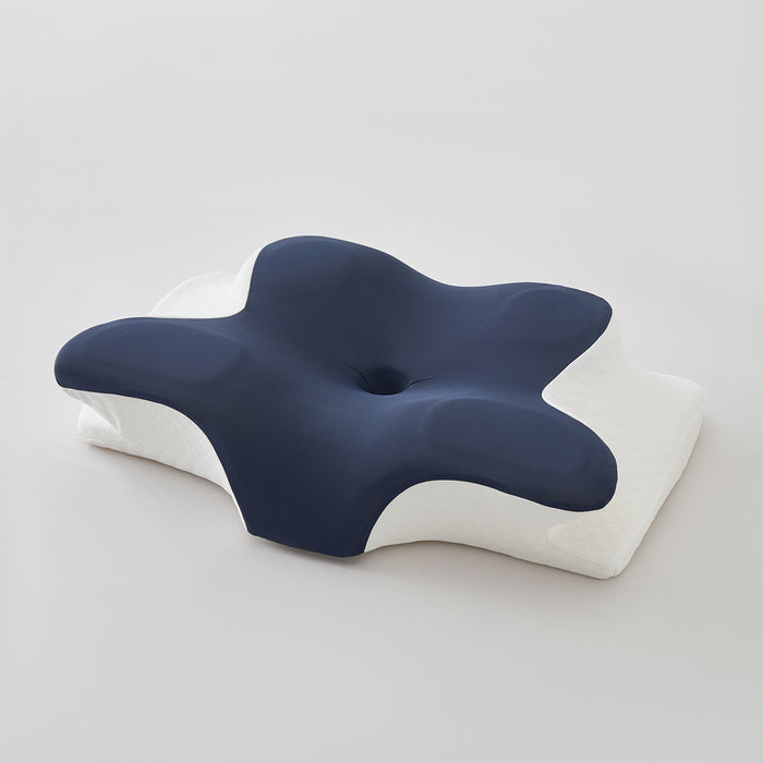 Somvera™ Ergonomic Memory Foam Pillow in Navy Blue