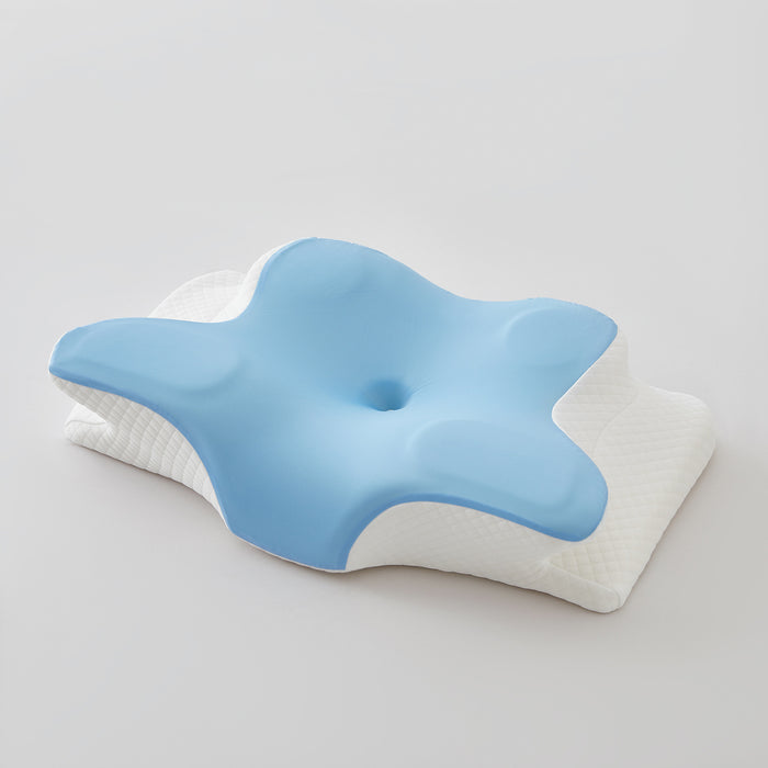 Somvera™ Ergonomic Memory Foam Pillow in Blue